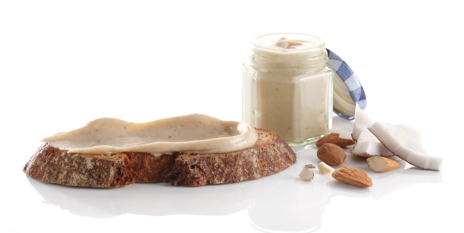 Crema de coco y almendras